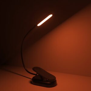 WooBlue Dimmable 3 Colors Eye Protection Mini Portable Usb 1 Hours Quickly Charging Clip on Led Book Light Reading Light