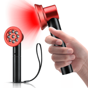 630nm 660nm 850nm LED Red Light Therapy Torch for Pain Relief Handheld Home Use Skincare Tool for Face Body Feet US Plug