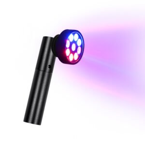 660/460/850nm Handy Portable Red Light Therapy Wand Rechargeable Multi-Wavelength for Face and Body Skincare Hand Held Torch